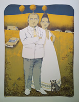 Dennis Geden - Lithograph - The Couple