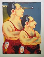 Dennis Geden - Lithograph - Father And Son Team