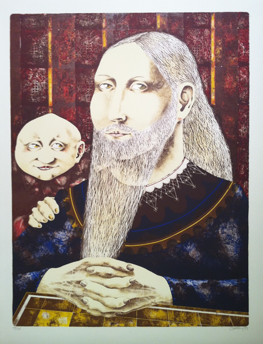 Dennis Geden - Lithograph - Old Man