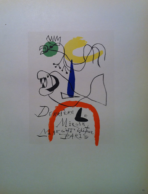 Joan Miro - Derriere Le Miroire - Maeght Editeur - Mourlot Lithgograph - 1959