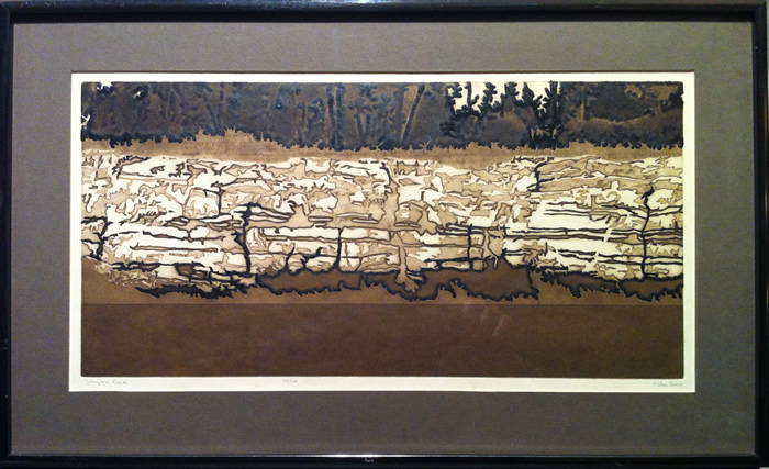 John Benn - S/N  Etching - Striped Rock