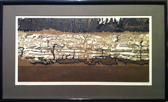 John Benn - S/N Etching - Striped Rock