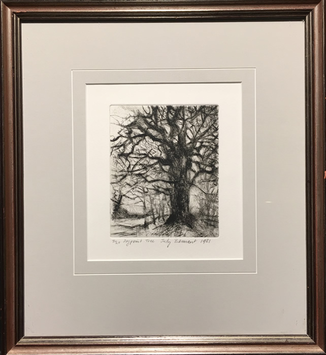 Judy Bermant - Drypoint Etching - Tree