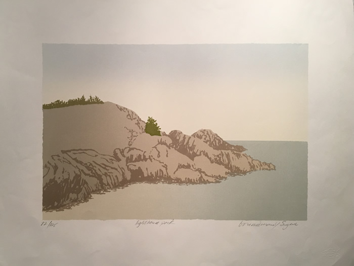 Terra Bonnieman & Maureen Sugrue - S/N Serigraph - Lighthouse Park