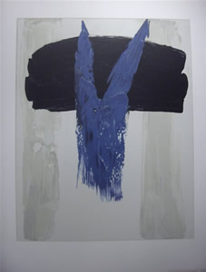 Paul Emile Borduas - Abstract In Blue - Silkscreen - Markgraf