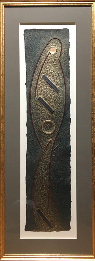 Bertrand Casaubon - Mixed Media Relief Paper - Abstract Composition