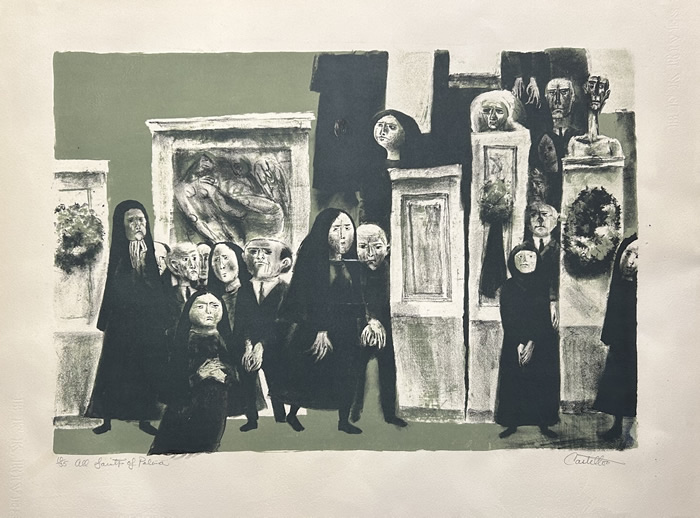 Federico Castellon - Lithograph - All Saints Of Palma 