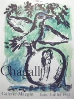 Marc Chagall - Galerie Maeght - The Green Bird