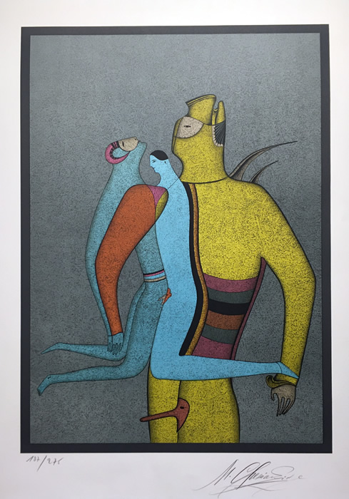 Mihail Chemiakin - Lithograph - Carnaval de Saint Petersbourg