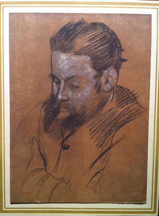 EDGAR DEGAS - PORTRAIT DU GRAVEUR DIEGO MARTELLI