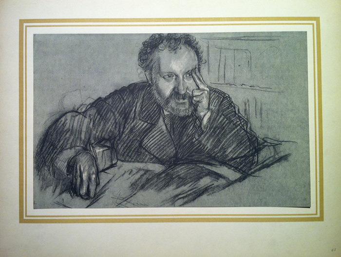 EDGAR DEGAS - PORTRAIT DE DURANTY