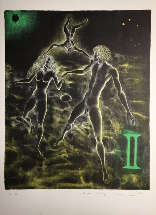 Isabelle Drouin - S/N Lithograph - Zodiac - Gemini