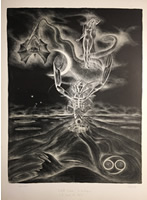 Isabelle Drouin - S/N Lithograph - Zodiac - Cancer