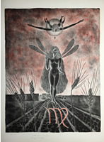 Isabelle Drouin - S/N Lithograph - Zodiac - Virgo