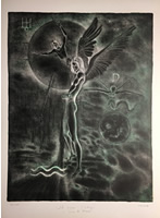 Isabelle Drouin - S/N Lithograph - Zodiac - Aquarius