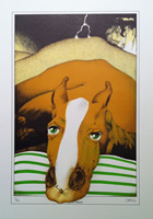 Dennis Geden - Lithograph - Quiet Horse