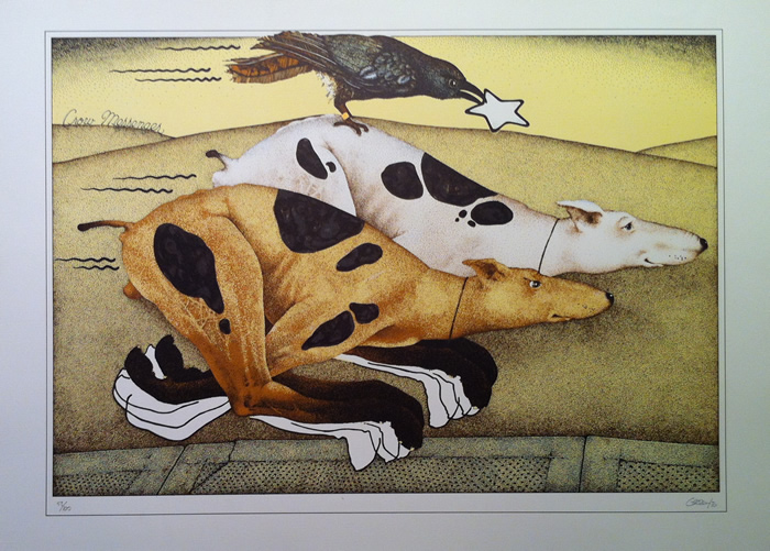 Dennis Geden - Lithograph - Crow Messenger