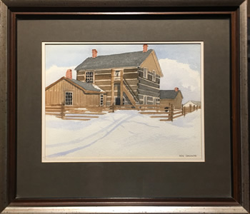 Ken Hanson - Watercolour - Pioneer Village - Toronto