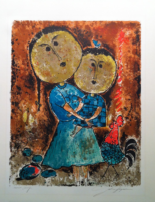 John Haymson - S/N Lithograph - Mother And Child