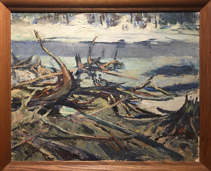 William John Hopkinson - Oil On Board - Eagle Lake, Haliburton