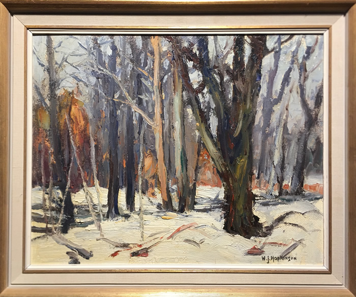 William John Hopkinson - Oil On Board -Winter Wonderland