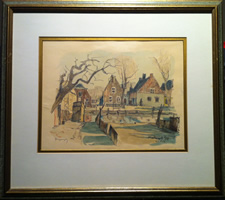 Nicholas Hornyansky - Watercolour and pencil -Katwijk