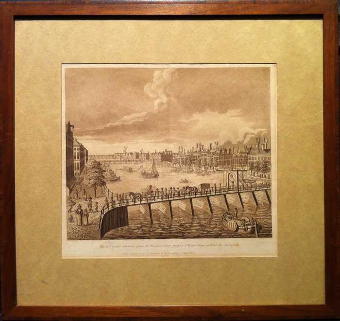 Evert Maaskamp - Early 1800's Aquatint of Amsterdam 