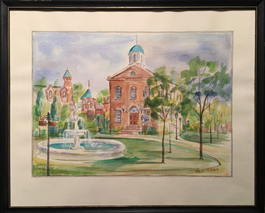Betty Mcarthur - Wattercolour - Old City Hall, Woodstock Ontario