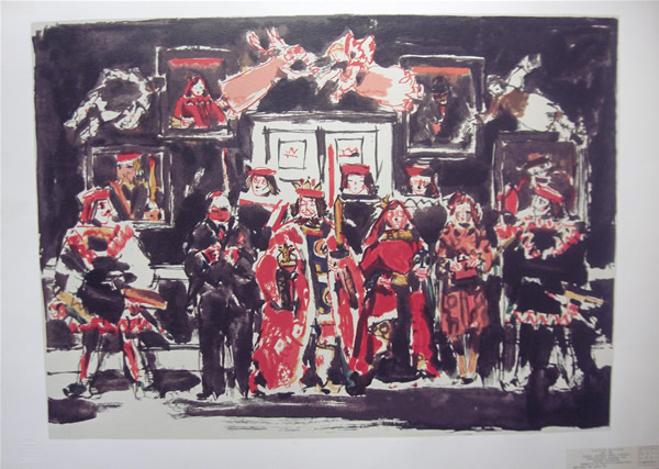 David Milne - King Queen And Jokers - Silkscreen - Markgraf