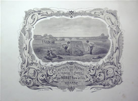 Louis and Emile Noirot - Lithograph - 19th Century France -  Roanne
