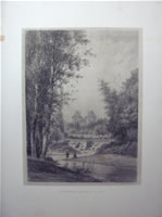 Louis and Emile Noirot - Lithograph - 19th Century France - Chateau De Beaulieu