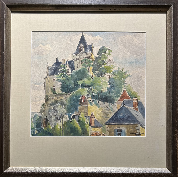 Charles Rene Payen - Watercolour - Chateau De Monfort