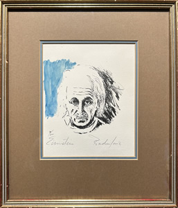 Savo Radulovic - S/N Lithograph - Einstein