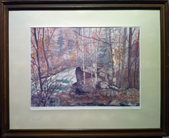 Rod Staples - Serigraph - Buttermilk Falls (Haliburton, Ont.)