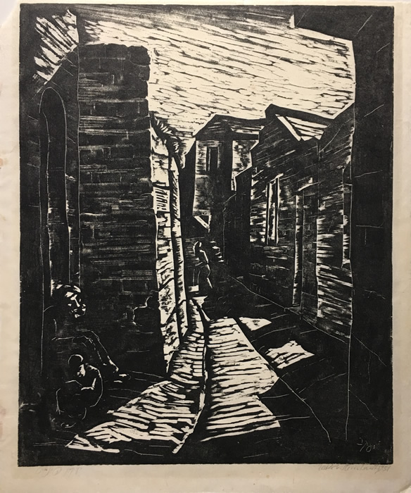 Jacob Steinhardt - Signed Woodcut