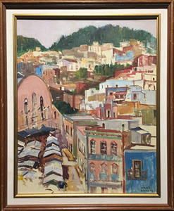 Dorothy Stevens - Oil On Board - Guanajuato