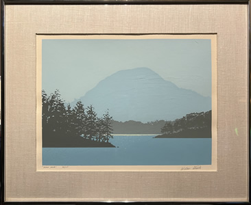 Wilbur Streech - Serigraph - Moon Lake