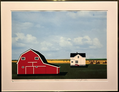 David Thauberger -Serigraph - Farm Field