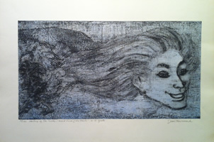 Jean Townsend - S/N Etching - Wind Among The Reeds Portfolio