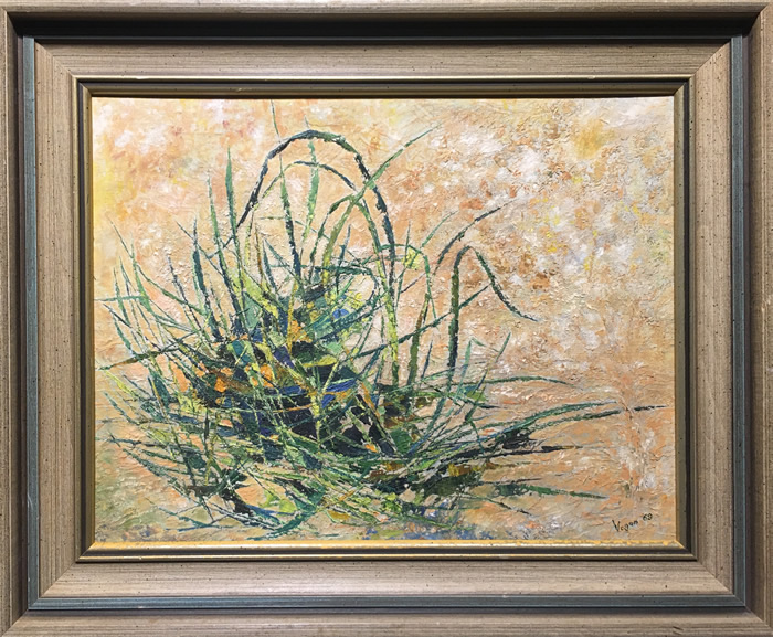 Jane Vogan - Oil On Board - Field Grass
