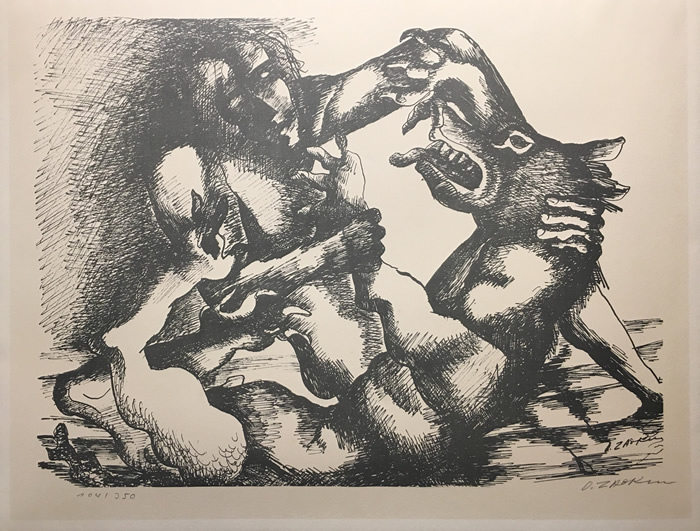 Ossip Zadkine - Lithograph - Erymanthos